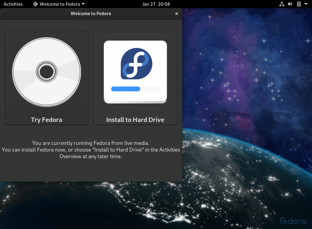 fedora workstation 33